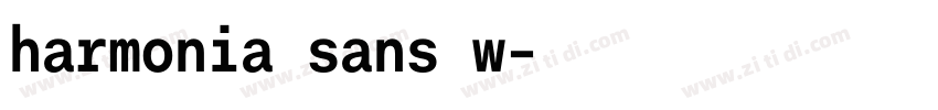 harmonia sans w字体转换 harmonia sans w字体转换